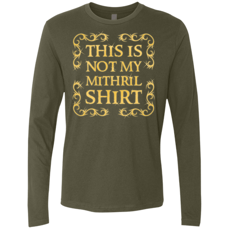 T-Shirts Military Green / Small Not my shirt Men's Premium Long Sleeve