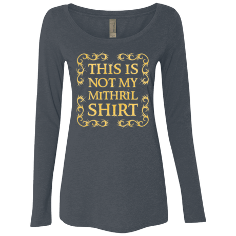 T-Shirts Vintage Navy / Small Not my shirt Women's Triblend Long Sleeve Shirt