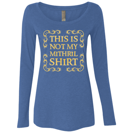 T-Shirts Vintage Royal / Small Not my shirt Women's Triblend Long Sleeve Shirt