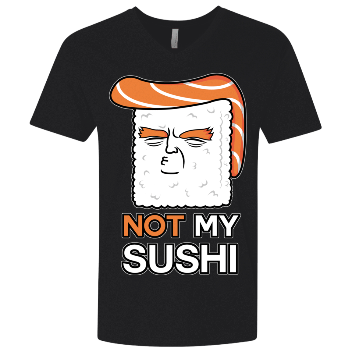 T-Shirts Black / X-Small Not My Sushi Men's Premium V-Neck