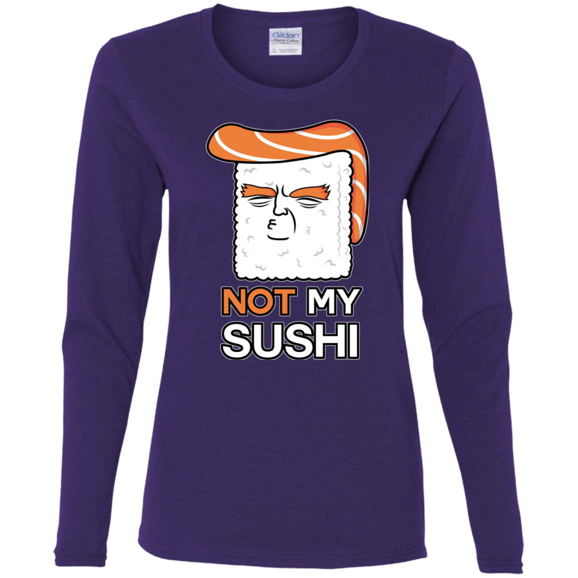 T-Shirts Purple / S Not My Sushi Women's Long Sleeve T-Shirt