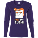 T-Shirts Purple / S Not My Sushi Women's Long Sleeve T-Shirt