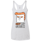 Not My Sushi Women's Triblend Racerback Tank