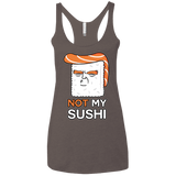 Not My Sushi Women's Triblend Racerback Tank