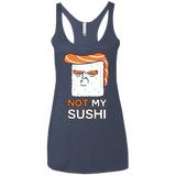 Not My Sushi Women's Triblend Racerback Tank