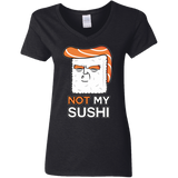 T-Shirts Black / S Not My Sushi Women's V-Neck T-Shirt