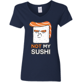 T-Shirts Navy / S Not My Sushi Women's V-Neck T-Shirt