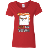 T-Shirts Red / S Not My Sushi Women's V-Neck T-Shirt