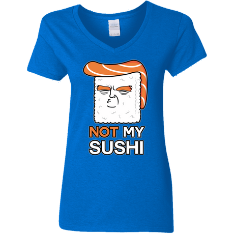 T-Shirts Royal / S Not My Sushi Women's V-Neck T-Shirt