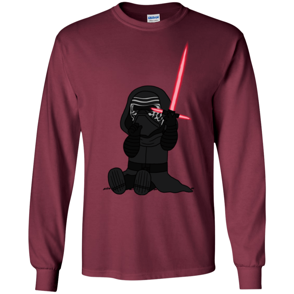 T-Shirts Maroon / S Not Secure Sword Men's Long Sleeve T-Shirt