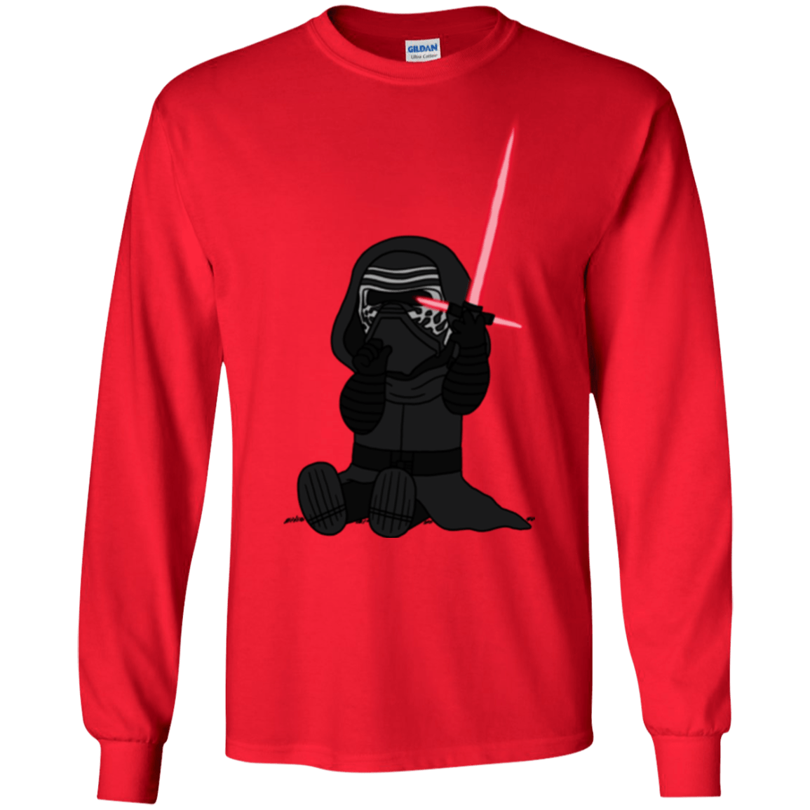 T-Shirts Red / S Not Secure Sword Men's Long Sleeve T-Shirt