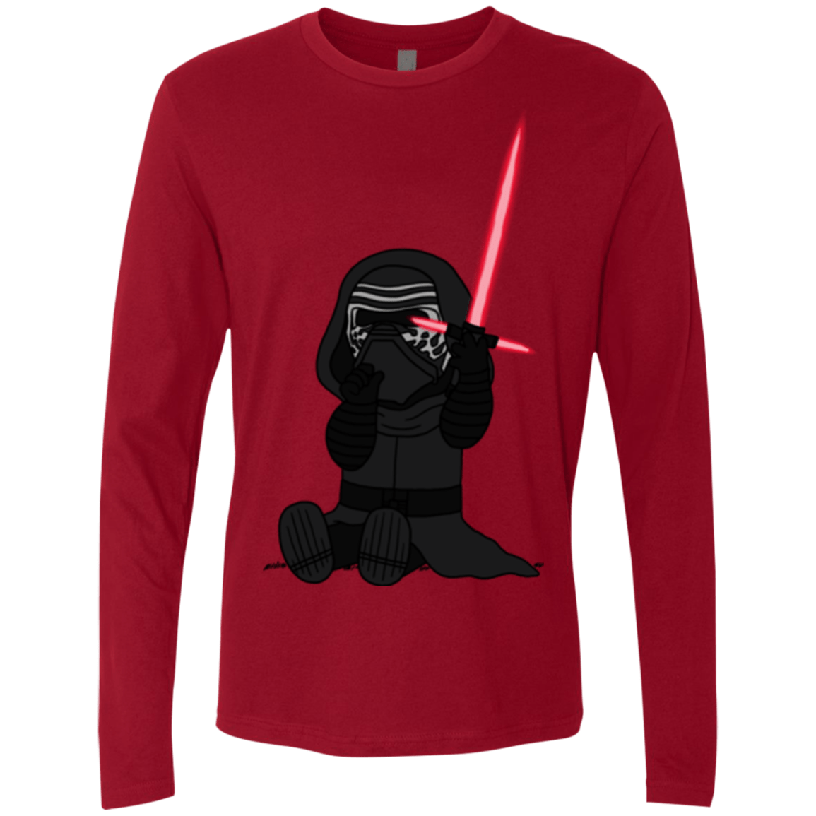 T-Shirts Cardinal / S Not Secure Sword Men's Premium Long Sleeve