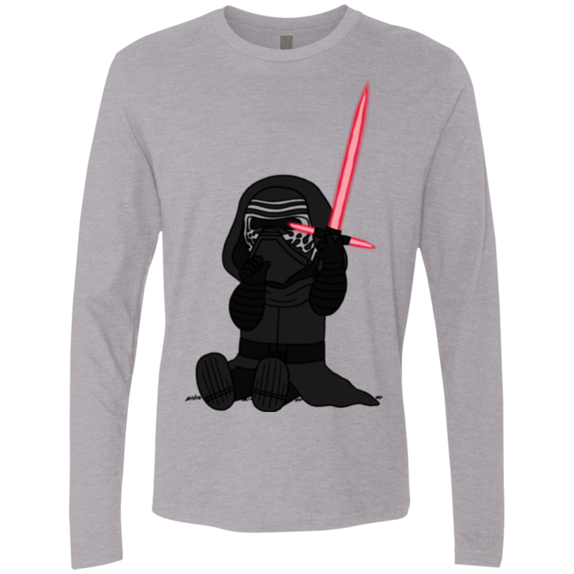 T-Shirts Heather Grey / S Not Secure Sword Men's Premium Long Sleeve