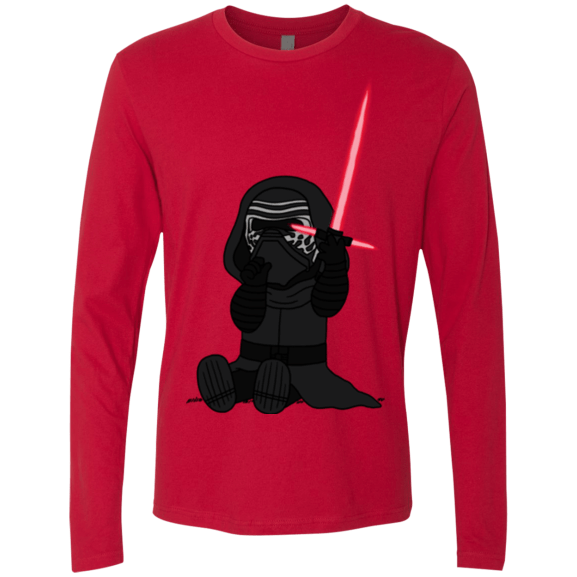 T-Shirts Red / S Not Secure Sword Men's Premium Long Sleeve