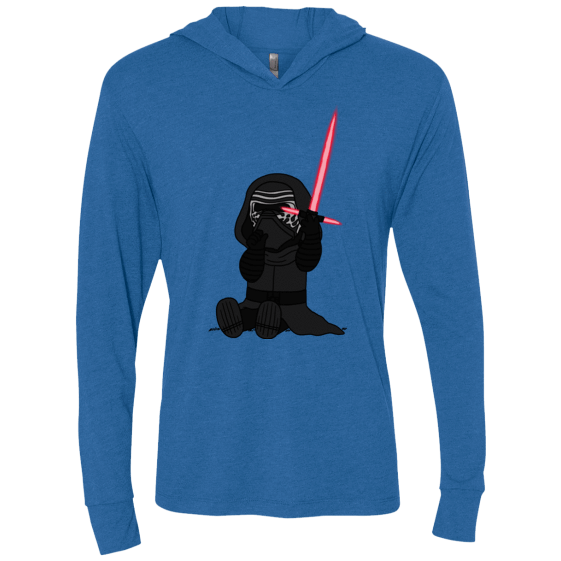 T-Shirts Vintage Royal / X-Small Not Secure Sword Triblend Long Sleeve Hoodie Tee