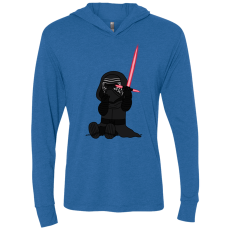 T-Shirts Vintage Royal / X-Small Not Secure Sword Triblend Long Sleeve Hoodie Tee