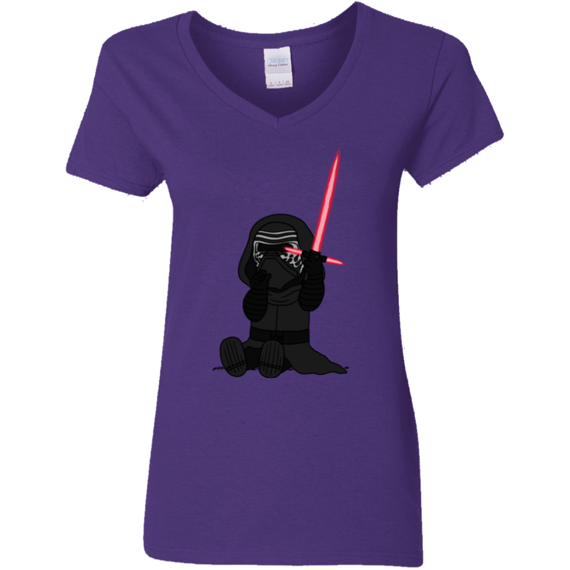 T-Shirts Purple / S Not Secure Sword Women's V-Neck T-Shirt