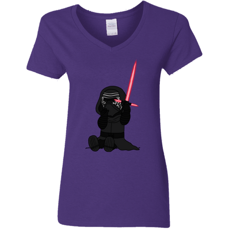 T-Shirts Purple / S Not Secure Sword Women's V-Neck T-Shirt