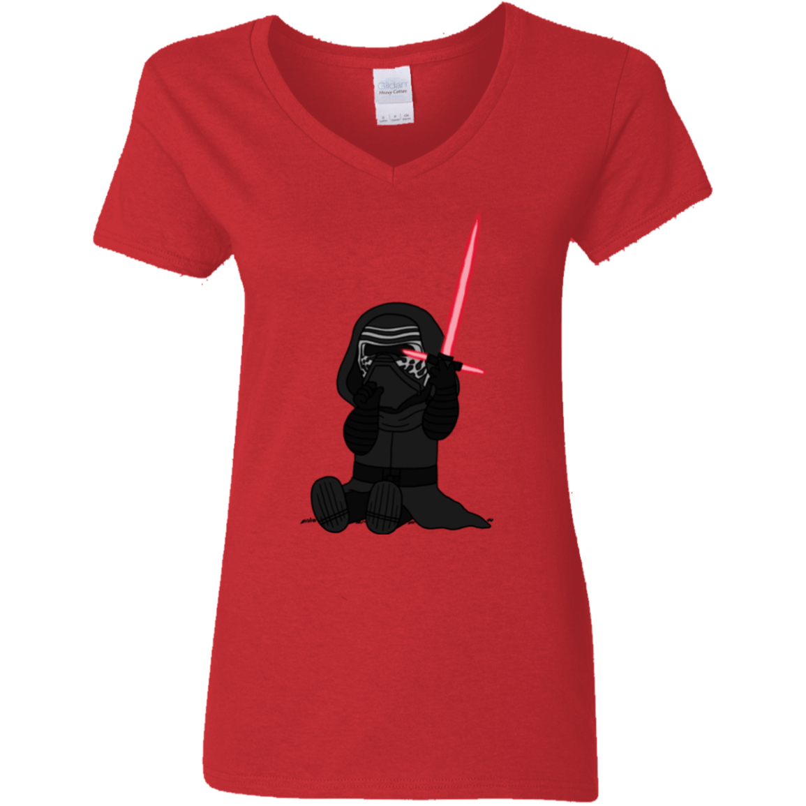 T-Shirts Red / S Not Secure Sword Women's V-Neck T-Shirt