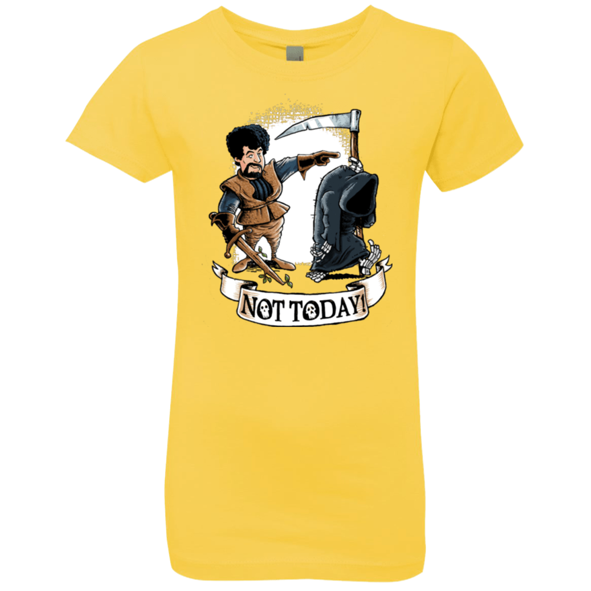 T-Shirts Vibrant Yellow / YXS Not Today Girls Premium T-Shirt