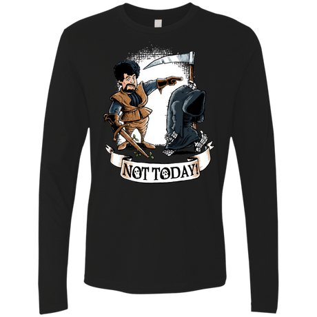 T-Shirts Black / Small Not Today Men's Premium Long Sleeve