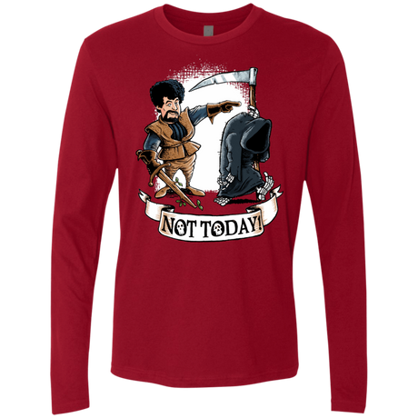 T-Shirts Cardinal / Small Not Today Men's Premium Long Sleeve