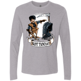 T-Shirts Heather Grey / Small Not Today Men's Premium Long Sleeve