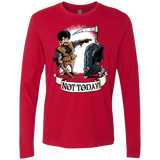 T-Shirts Red / Small Not Today Men's Premium Long Sleeve