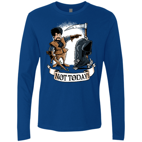T-Shirts Royal / Small Not Today Men's Premium Long Sleeve