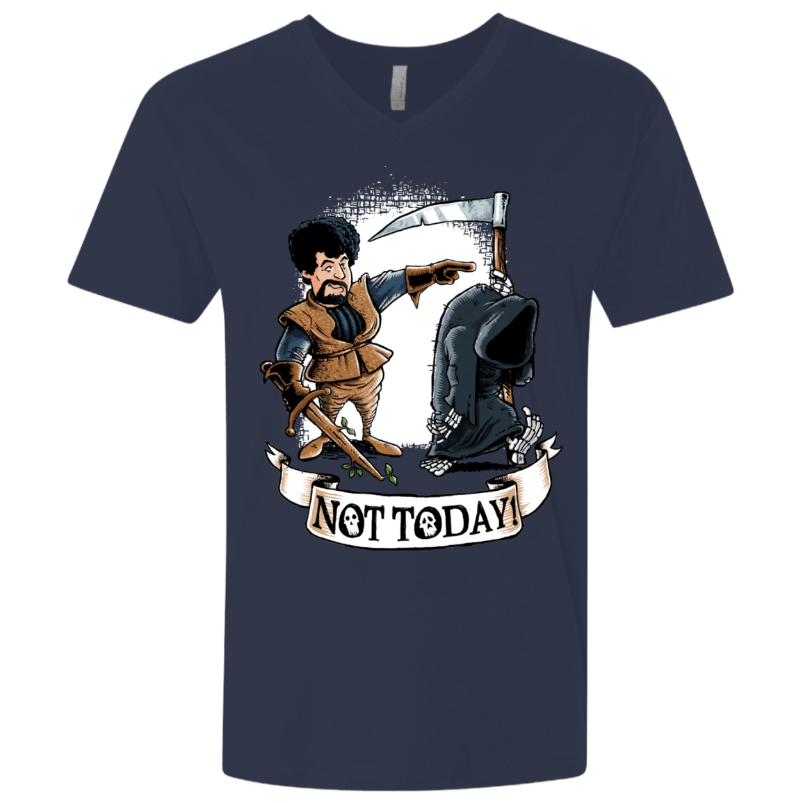 T-Shirts Midnight Navy / X-Small Not Today Men's Premium V-Neck