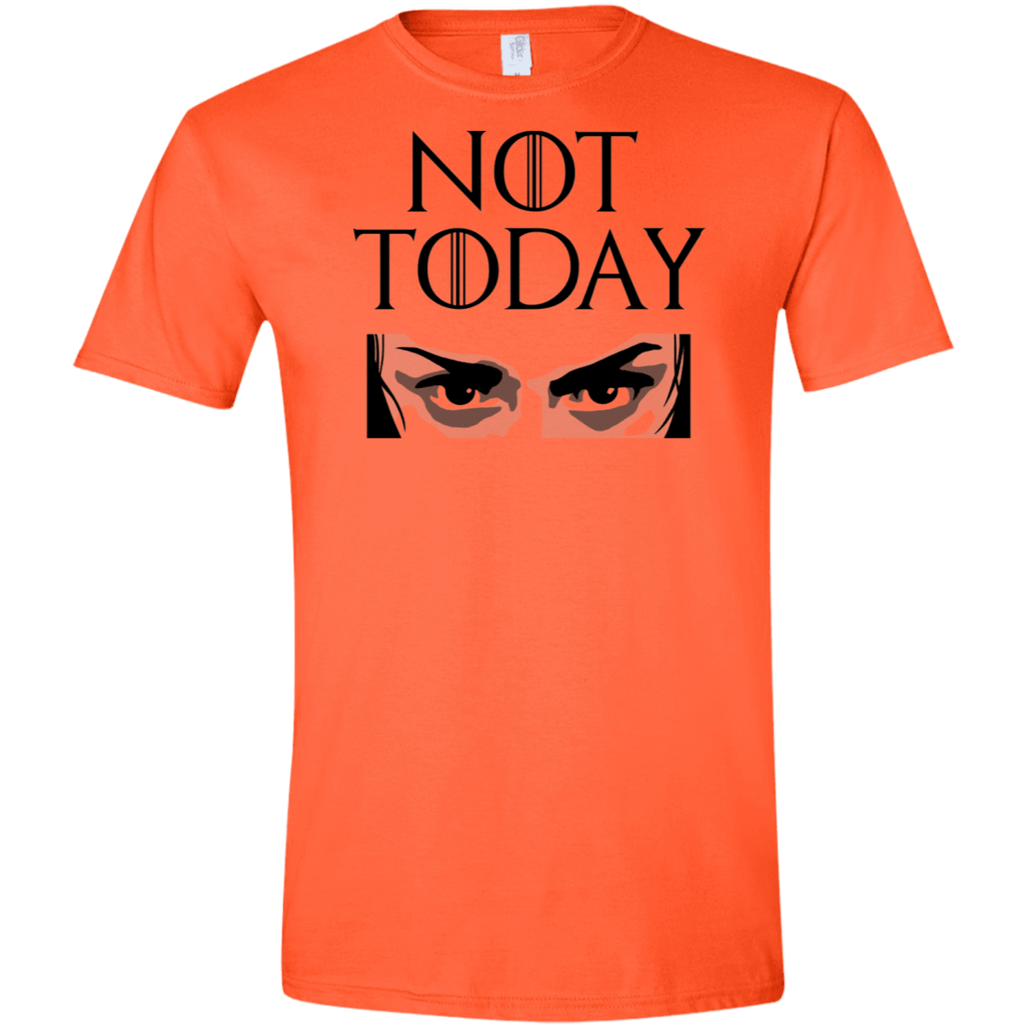T-Shirts Orange / S Not Today Men's Semi-Fitted Softstyle