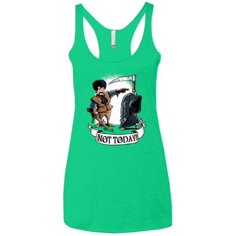 T-Shirts Envy / X-Small Not Today Women's Triblend Racerback Tank