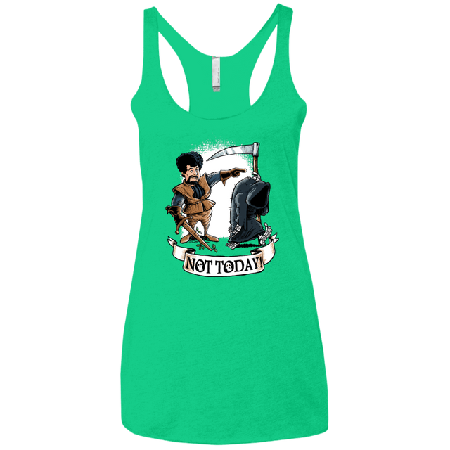 T-Shirts Envy / X-Small Not Today Women's Triblend Racerback Tank