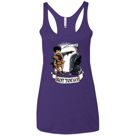 T-Shirts Purple / X-Small Not Today Women's Triblend Racerback Tank