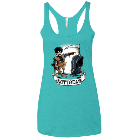 T-Shirts Tahiti Blue / X-Small Not Today Women's Triblend Racerback Tank
