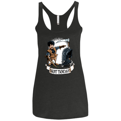T-Shirts Vintage Black / X-Small Not Today Women's Triblend Racerback Tank