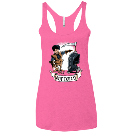 T-Shirts Vintage Pink / X-Small Not Today Women's Triblend Racerback Tank
