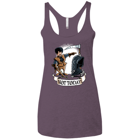 T-Shirts Vintage Purple / X-Small Not Today Women's Triblend Racerback Tank