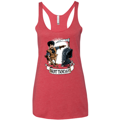 T-Shirts Vintage Red / X-Small Not Today Women's Triblend Racerback Tank
