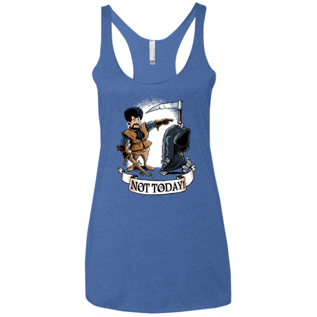 T-Shirts Vintage Royal / X-Small Not Today Women's Triblend Racerback Tank