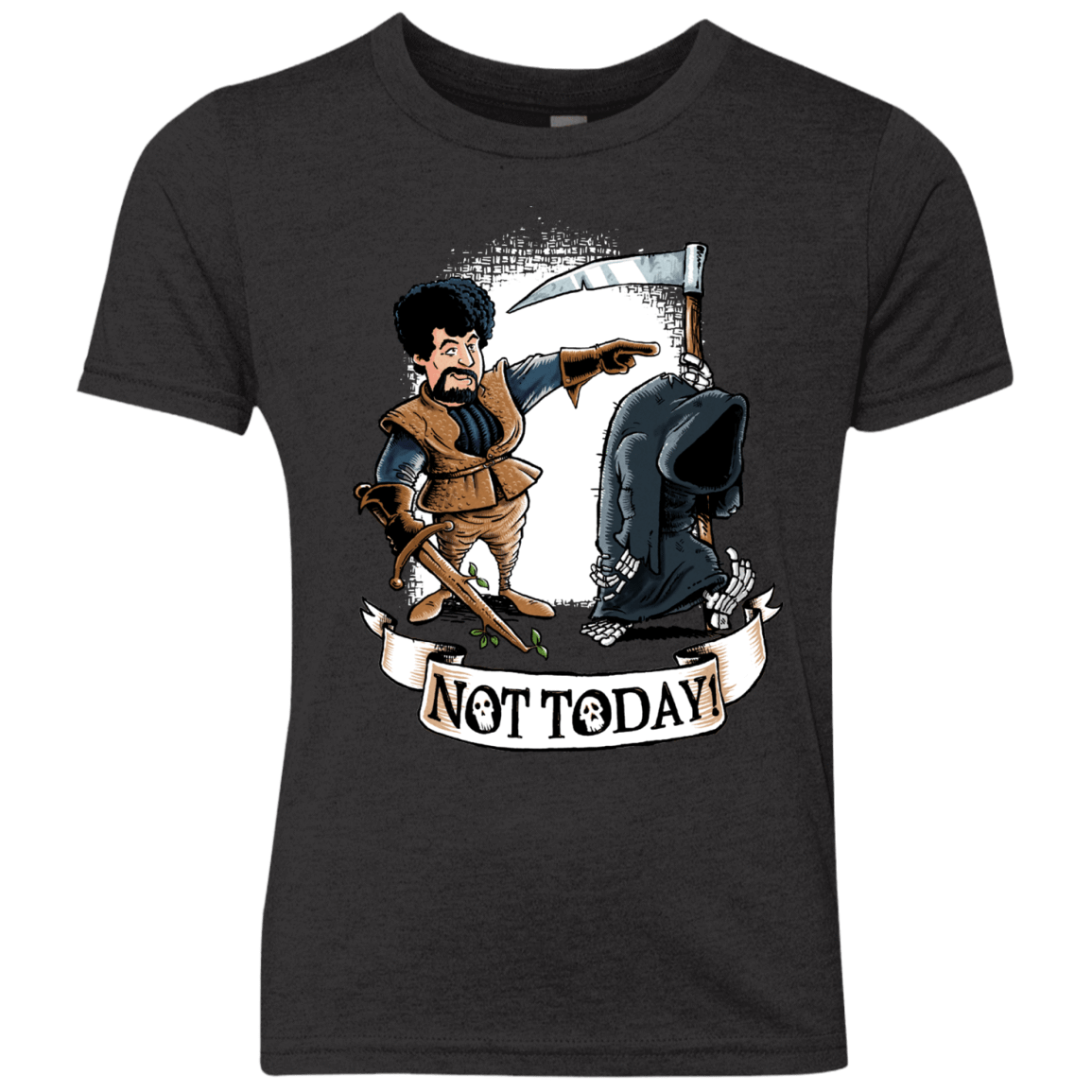 T-Shirts Vintage Black / YXS Not Today Youth Triblend T-Shirt