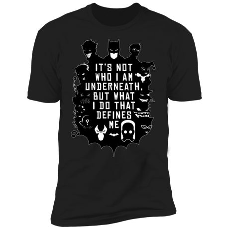 T-Shirts Black / S Not Who I Am Underneath Men's Premium T-Shirt