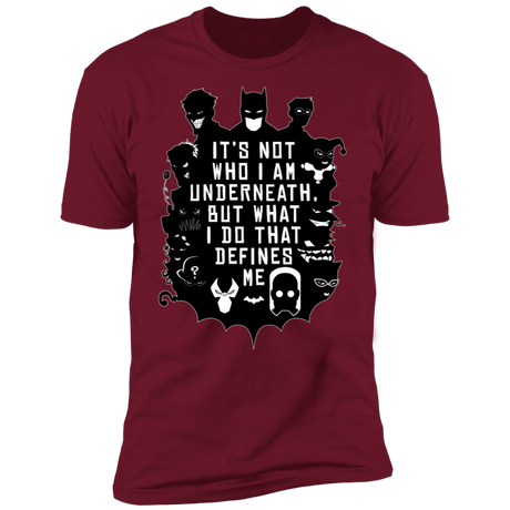 T-Shirts Cardinal / S Not Who I Am Underneath Men's Premium T-Shirt