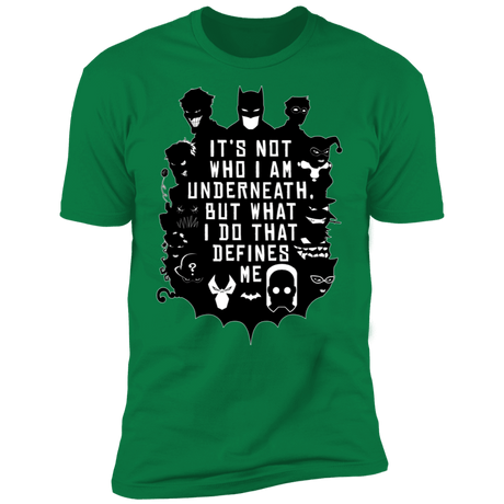 T-Shirts Kelly Green / S Not Who I Am Underneath Men's Premium T-Shirt