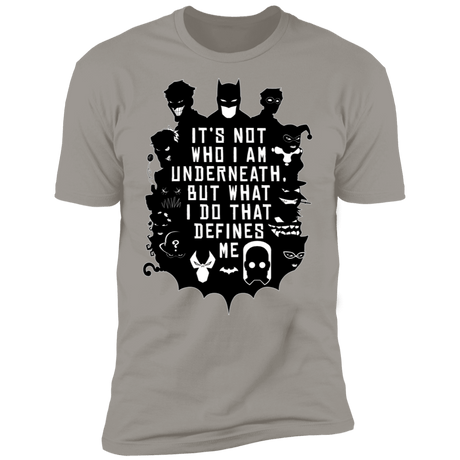 T-Shirts Light Grey / S Not Who I Am Underneath Men's Premium T-Shirt
