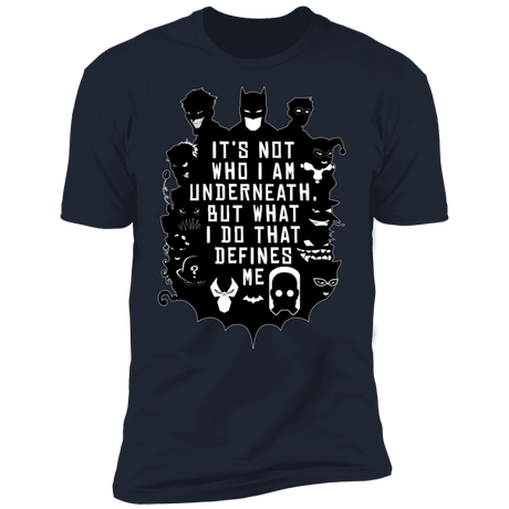 T-Shirts Midnight Navy / S Not Who I Am Underneath Men's Premium T-Shirt