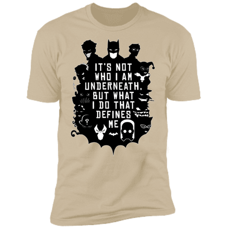T-Shirts Sand / S Not Who I Am Underneath Men's Premium T-Shirt