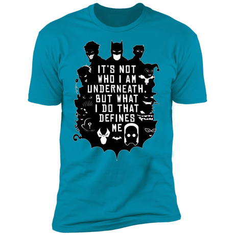 T-Shirts Turquoise / S Not Who I Am Underneath Men's Premium T-Shirt
