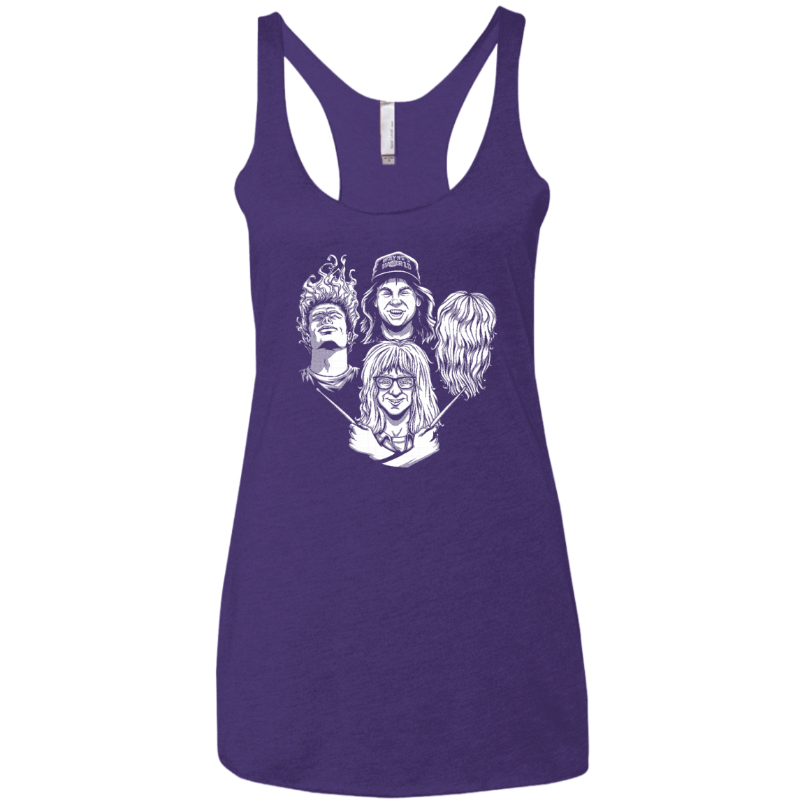 Not Worthy Rhapsody Women's Triblend Racerback Tank
