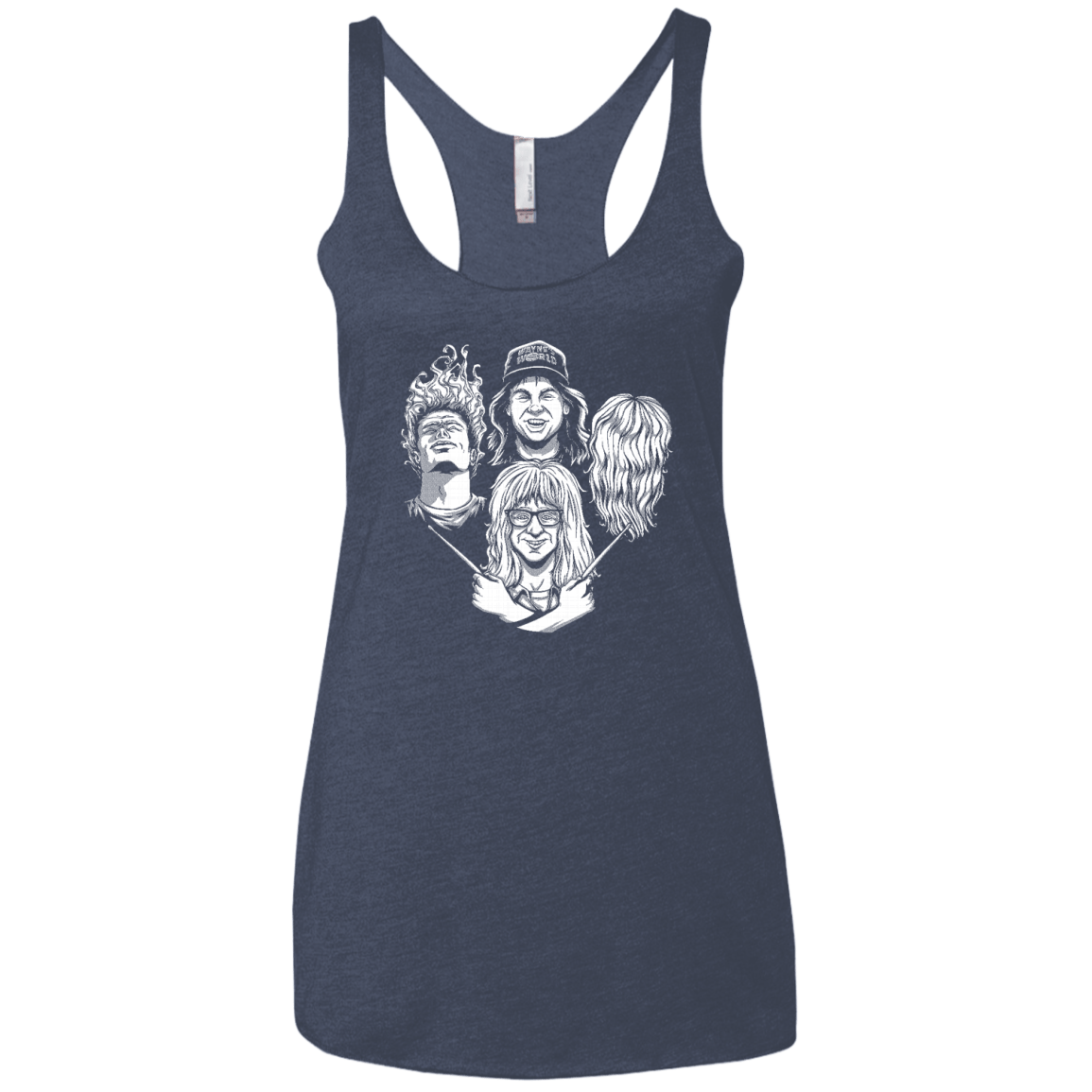 Not Worthy Rhapsody Women's Triblend Racerback Tank